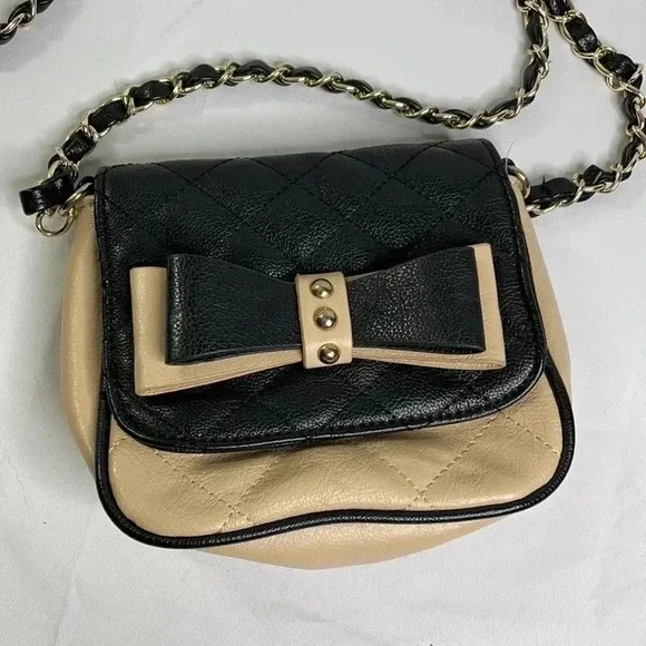 Aldo Black Cream Crossbody Purse - Picture 2 of 14